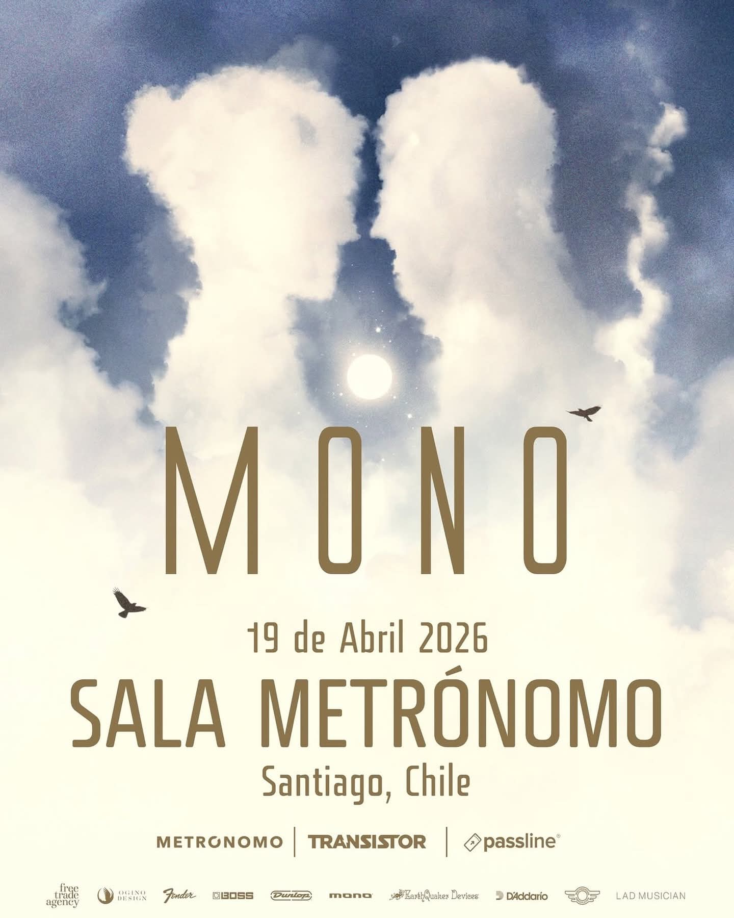 Mono confirma regreso a Chile con show íntimo en Santiago